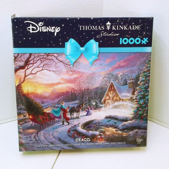 Thomas Kinkade Studios Disney Cinderella Bringing Tree Puzzle Sealed New NIP - Picture 1 of 11